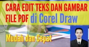 Cara Edit Gambar PDF di CorelDRAW
