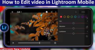 Cara Edit Video di Lightroom Mobile